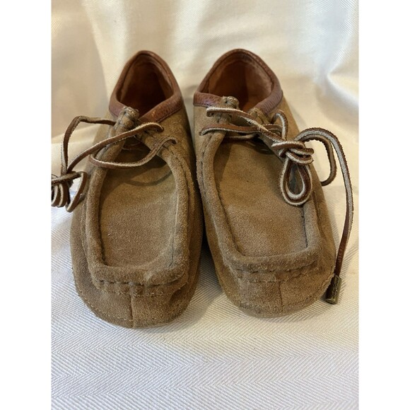 Lucky Brand Original Brown Leather Suede Gum Sole Chukka Shoes,‎ Women Size 6.5 - Picture 2 of 13